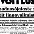 Tallinna volikogu valimised 1934: vapside põrmustav suurvõit, kuid Artur Sirk linnapeaks ei saanud