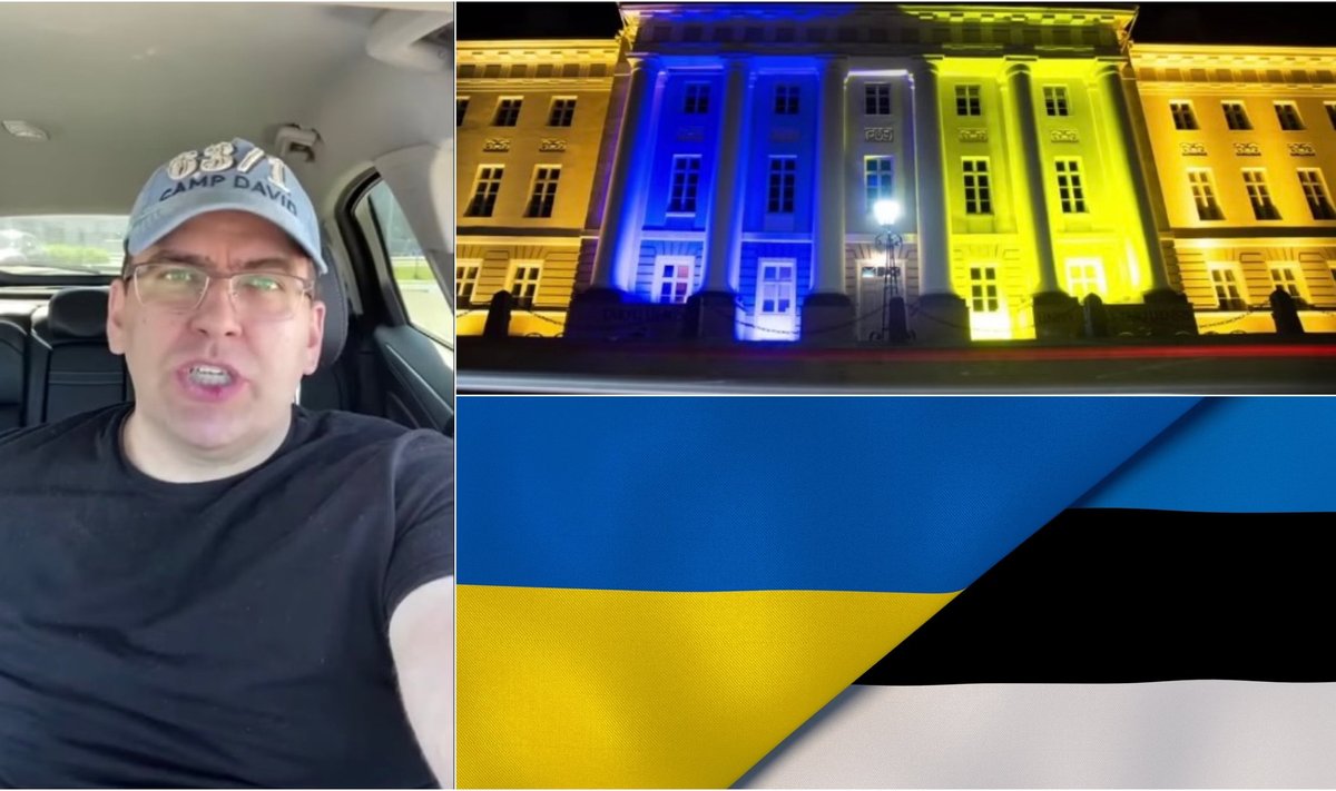 NIMETAB UKRAINASI AVALIKULT NATSIDEKS. Sergei Matisen nõudis politseilt teda häirivate „kolmanda riigi“ ehk Ukraina lippude eemaldamist valitsusasutustelt.
