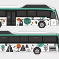ФОТО | Отличительной чертой новых столичных школьных автобусов станут яркие иллюстрации