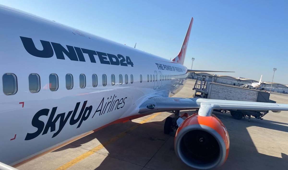 Reisikorraldusfirma Join UP! Baltic partneri SkyUp Airlines lennuk