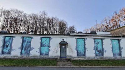 Работа Елены Колли на нарвском променаде