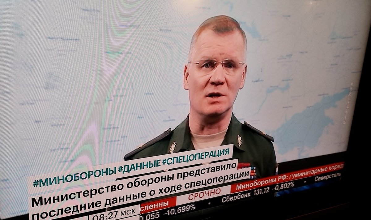 Telekanal RBK vahendas Venemaa kaitseministeeriumi pressikonverentse