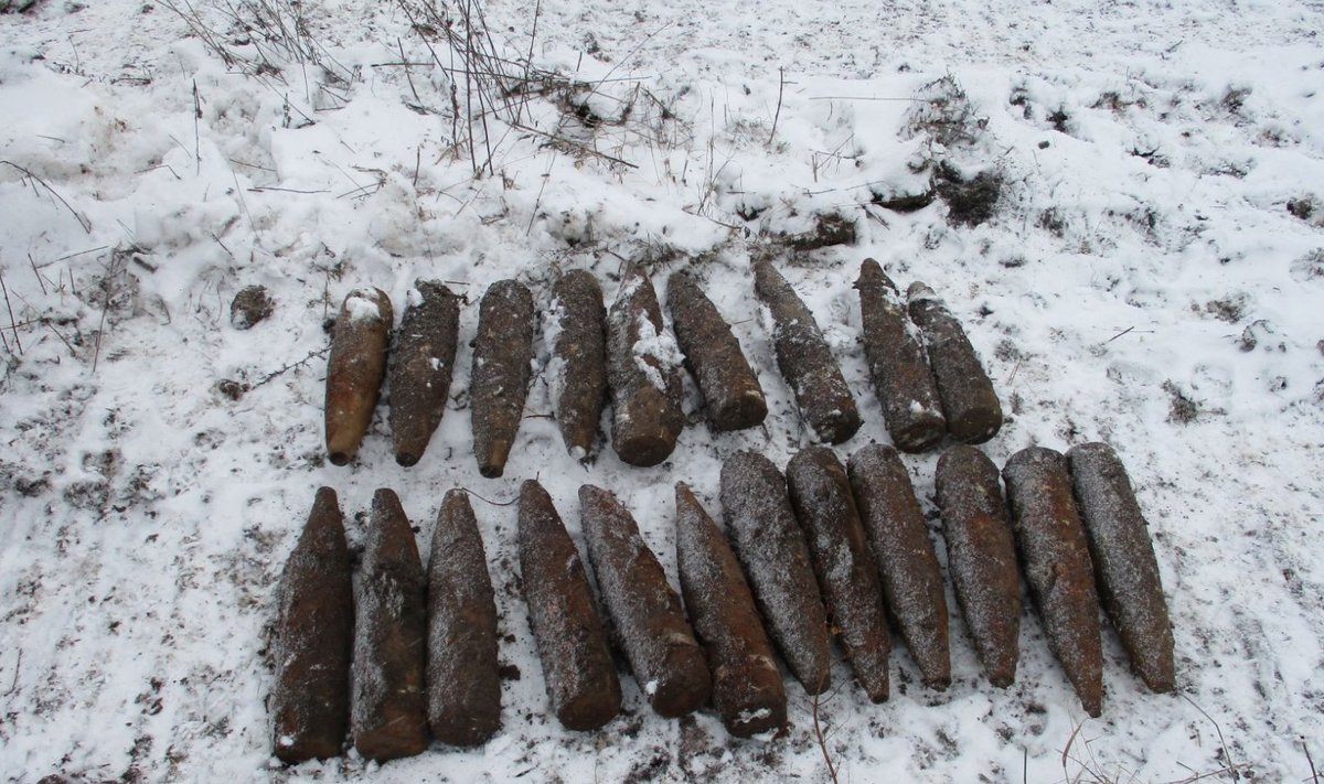 Mürsud, mis leitud tänavu jaanuaris Järvamaal (foto: Päästeamet)