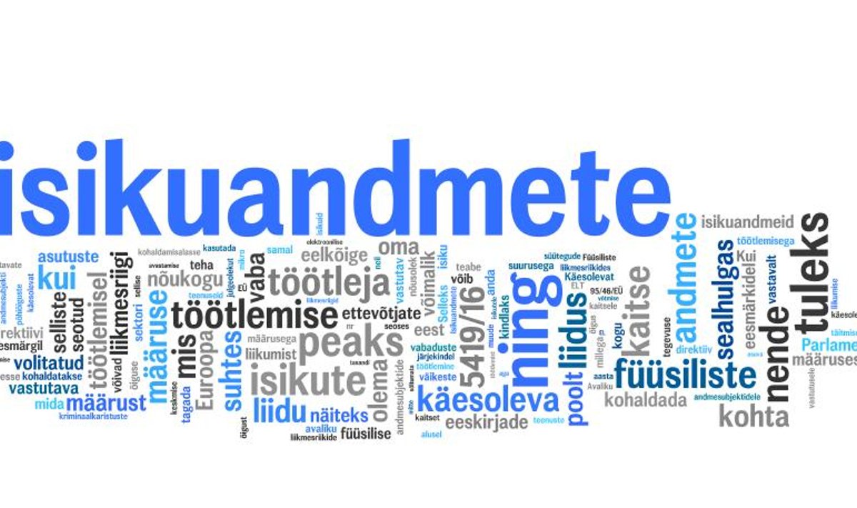 Isikuandmete töötlemine.