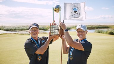 Markus Varjun ja Anete Liis Adul tulid rekordskooridega Eesti golfimeistriteks