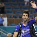 Novak Djokovic langes Miamis ootamatult konkurentsist