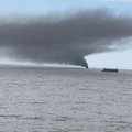 ФОТО | В Таллиннском заливе загорелся катер, управлявшего судном финна спасли