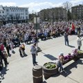 FOTOD: Narvas kogunes mõni tuhat inimest 9. maid tähistama