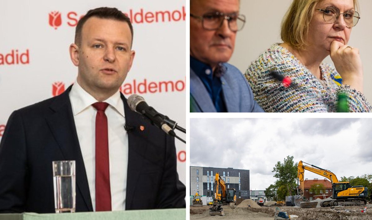 Vasakul Lauri Läänemets, paremal ülal Jaak Aab ja Maris Lauri.