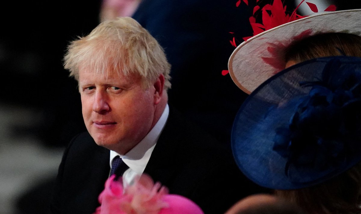 Boris Johnson nädalavahetusel aset leidnud kuninganna Elizabeth II plaatinajuubeli pidustustel.
