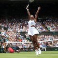 Serena Williams võitis ameeriklannade duelli ja jõudis Wimbledonis poolfinaali
