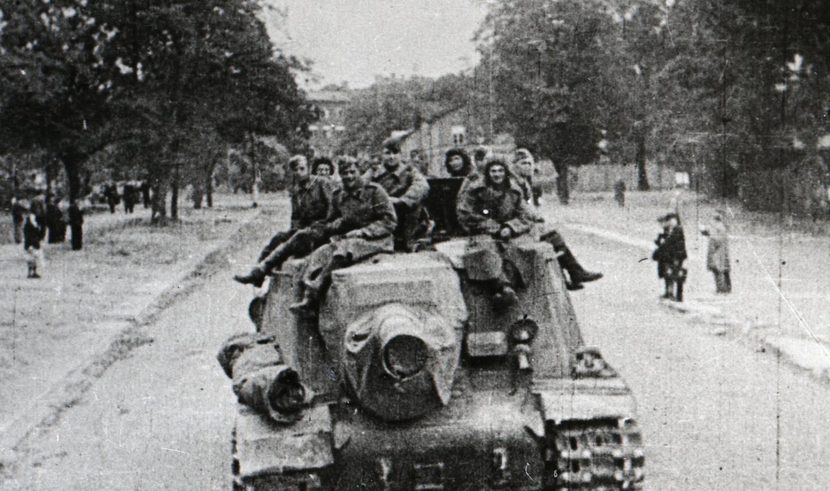 Punaarmee sisenemas 1944. aasta septembris Tallinna