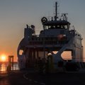 DELFI FOTOD ja VIDEO: Uhiuus parvlaev Soela alustas sõitmist Hiiumaa ja Saaremaa vahel