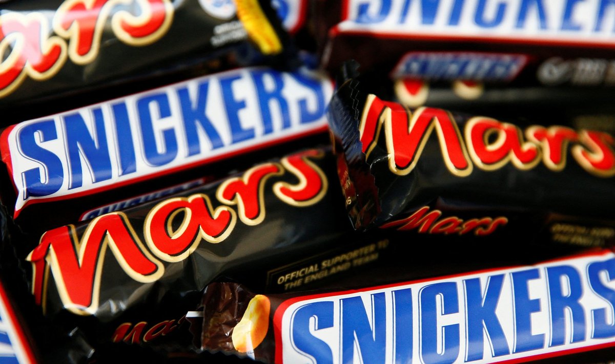 Mars Wrigley brändideks on näiteks Mars, Snickers, M&M ja Twix.