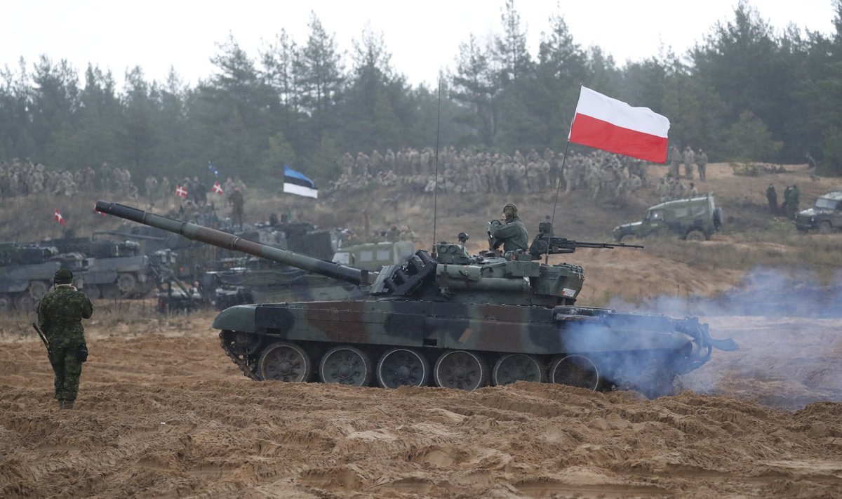 Tänane pilt Lätis toimuvast NATO sõjalisest õppusest "Iron Spear", kus osalevad nii Baltikumi kui Poola riigid.