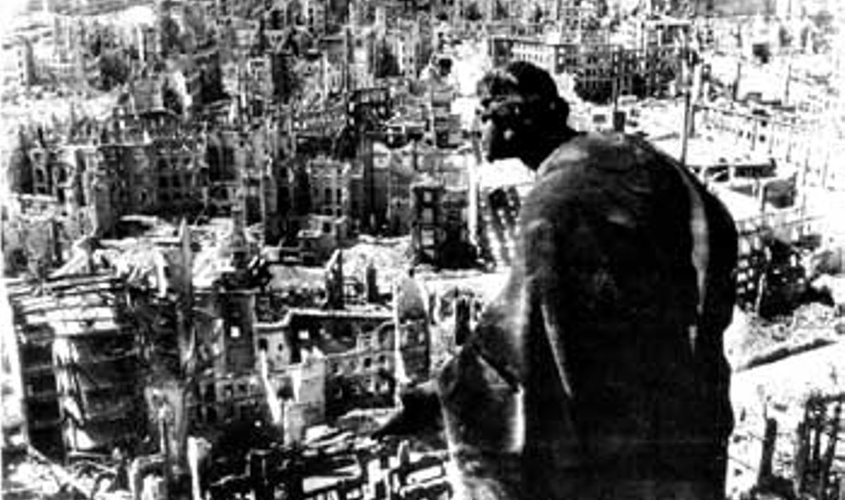 AINULT VAREMED: Dresden pärast pommitamist.