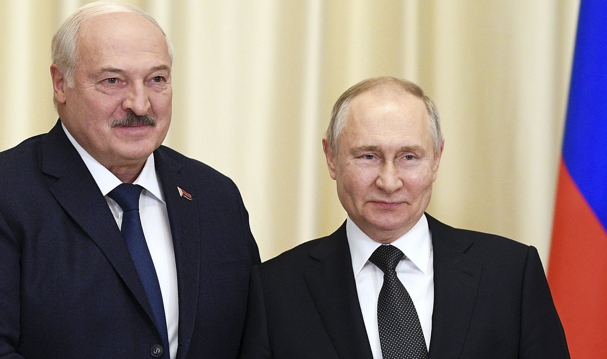 Valgevene juht Lukašenka ja Venemaa president Putin