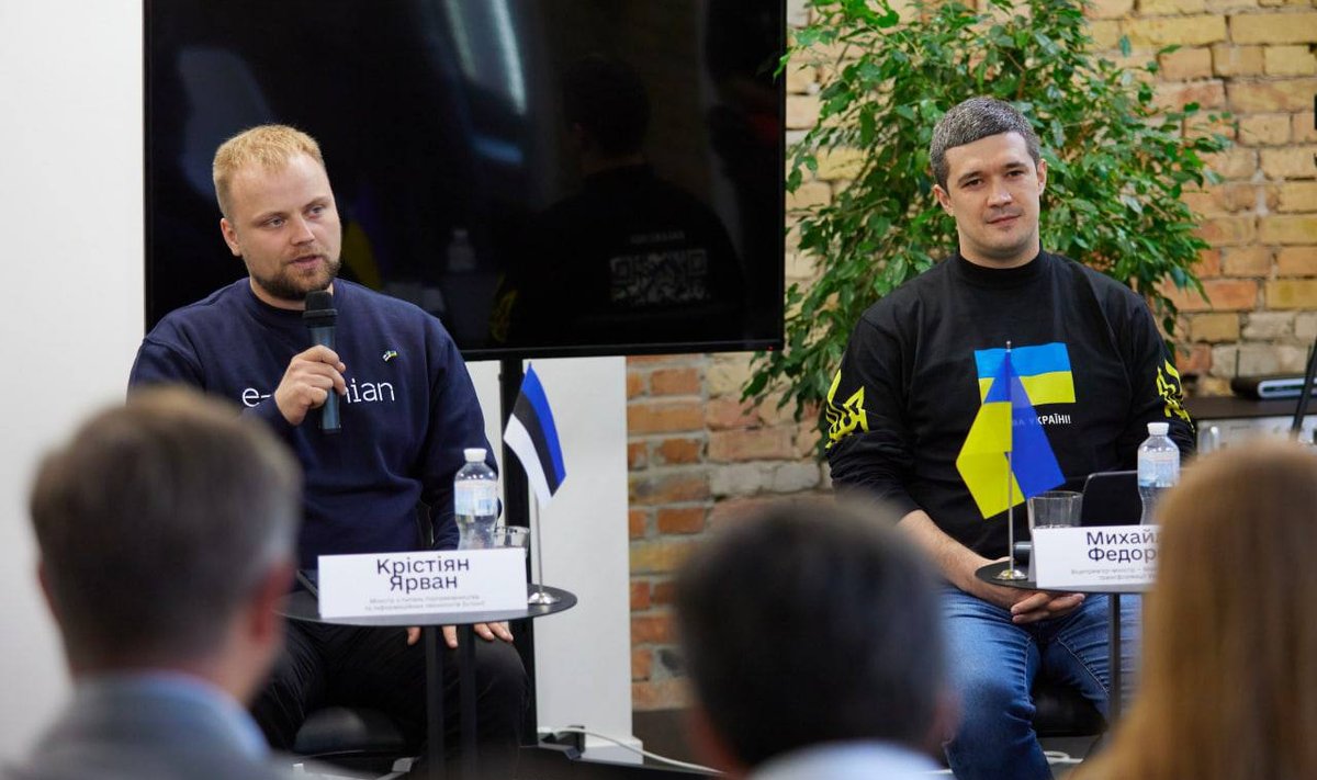 Eesti IT-minister Kristjan Järvan ja Ukraina digisiirde minister Mõhhailo Fedorov