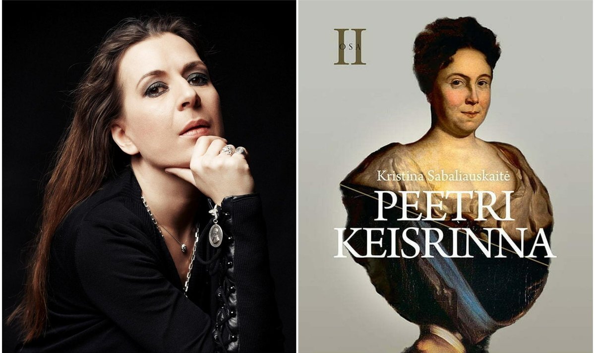 „TEEB JAAN KROSSI“: Leedu kirjanik, „Peetri keisrinna“ autor Kristina Sabaliauskaitė (vasakul) ning raamatu teise osa kaas.