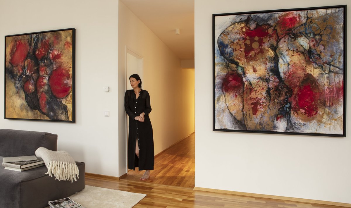 Katrin Karu on lähenenud  Rotermanni kvartalis asuva korteri sisustamisele kui maalikunstnik lõuendile. 