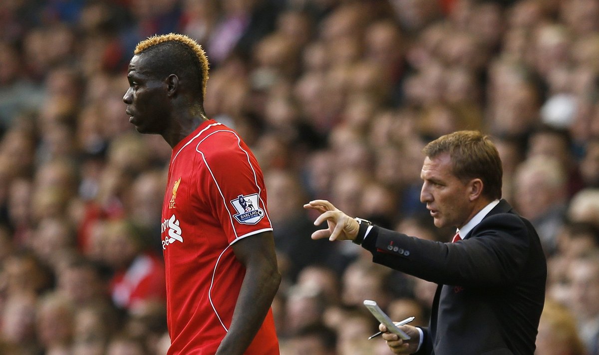 Mario Balotelli ja Brendan Rodgers.