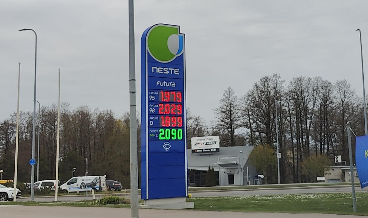 Kütuse hind 09.05.2022