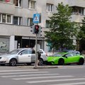 LUGEJA FOTOD | Kallis kõks: Lamborghini põrkas Tallinna kesklinnas Volkswageniga kokku