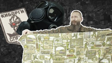 VIDEO | Vene tankisti mütsid ja Z-embleem: vaata, milliseid sõjatrofeesid toob Eesti mees Ukrainast