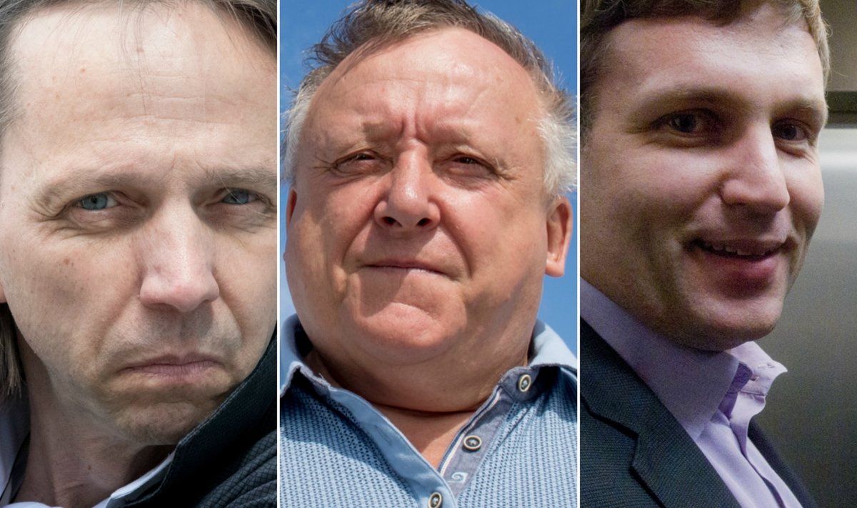 Olav Miil (vasakult), Vjatšeslav Leedo ja Richard Tomingas.