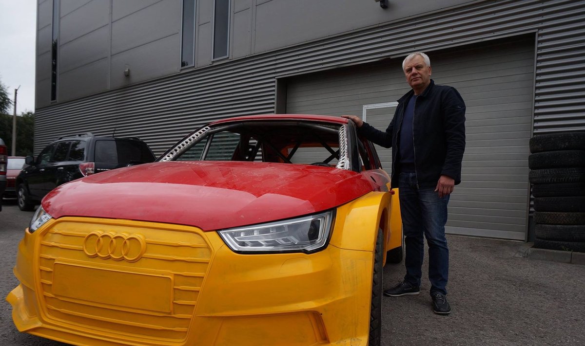 Margus Murakas kihutab Saaremaal Audi S1 Proto 4WD ralliautoga