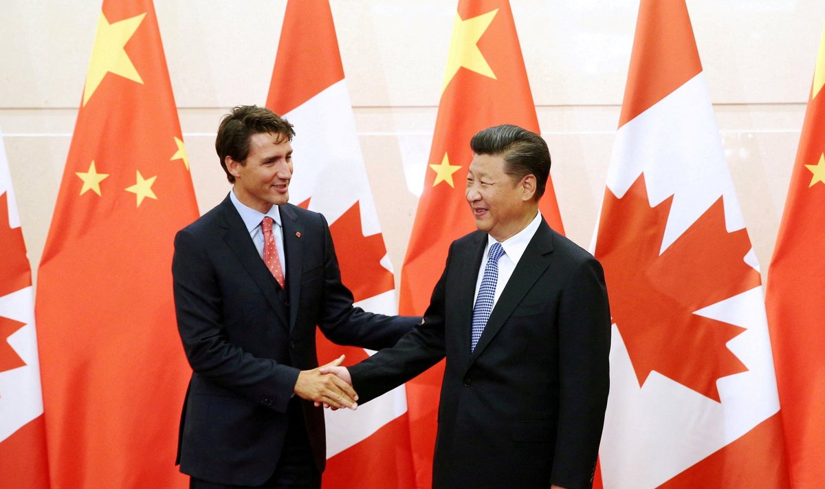 Hiina president Xi Jinping Kanada peaminister Justin Trudeauga 2016. aastal. 
