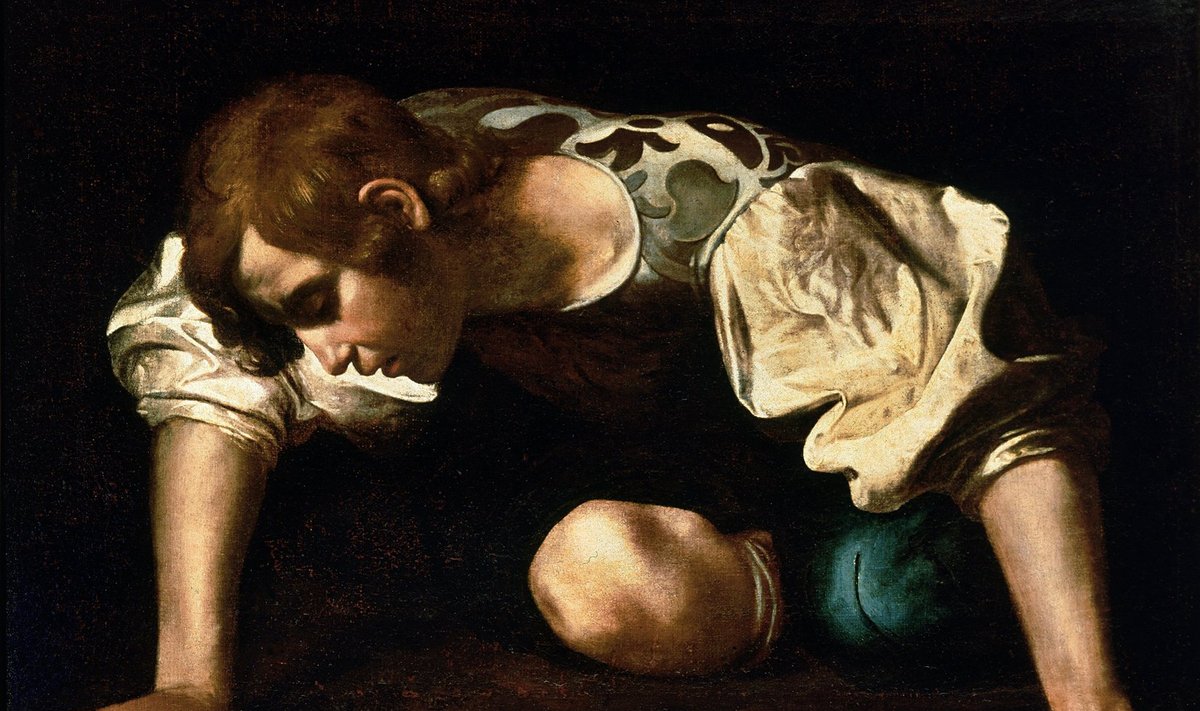 MÜÜT NARCISSUSEST: Noormees, kes armus iseenda peegelpilti nii sügavalt, et uppus. Kõigile tuntud lill on saanud nime tema järgi. Itaalia barokkkunstniku Caravaggio maal.