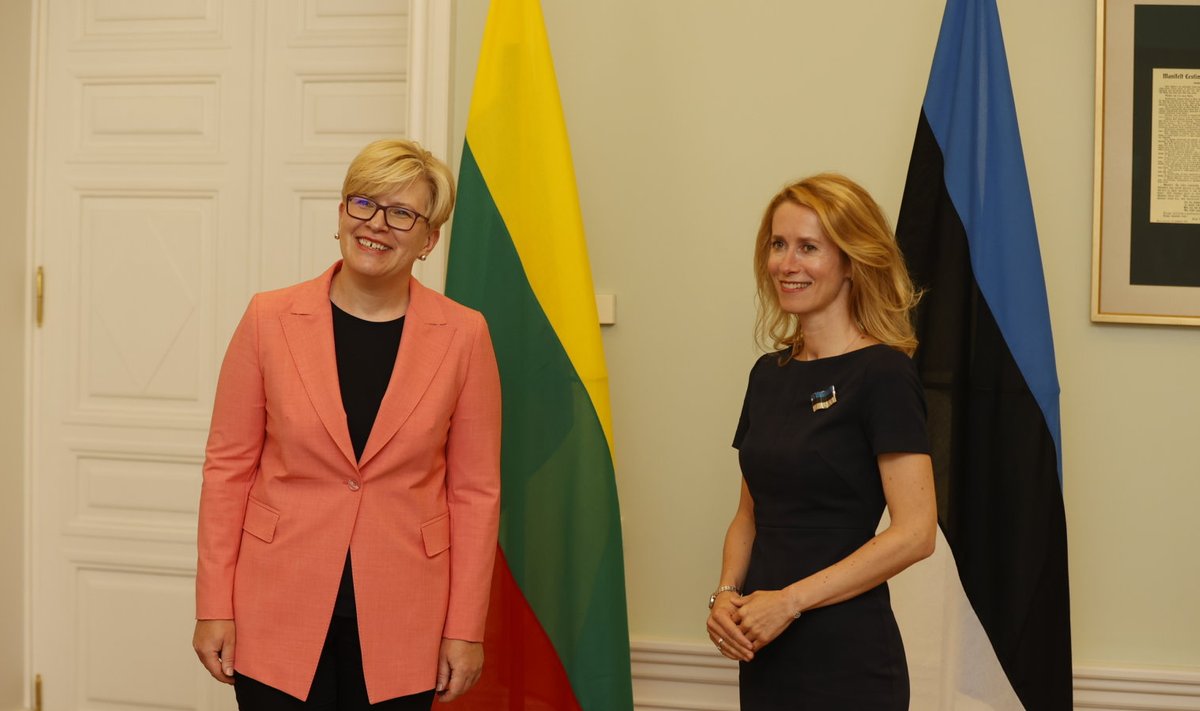 Peaministrite kohtumine. Ingrida Šimonyte ja Kaja Kallas