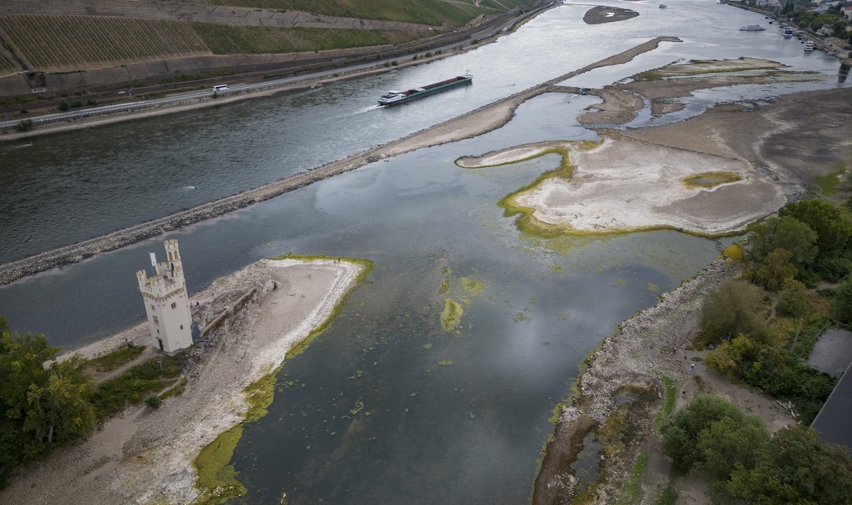 Reini jõe veetase on ajalooliselt madalaimal tasemel ja see süvendab energiakriisi veelgi. 