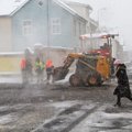 DELFI FOTOD: Tartus pandi lume ja lörtsi kiuste uut teekatet maha
