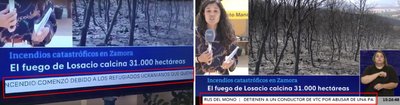 Видео из соцсетей (слева) и из репортажа RTVE (справа)