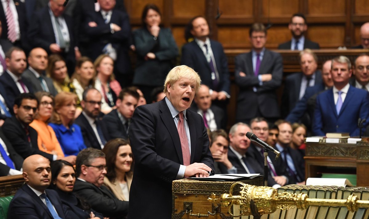 Boris Johnson Briti parlamendis