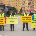 FOTOD | Sebe bussijuhid korraldasid Tartus piketi - "Ei orjatööle!"