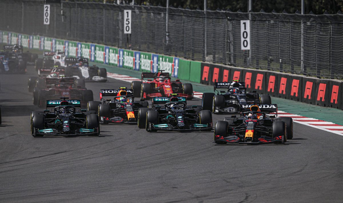 Hamilton, Bottas ja Verstappen