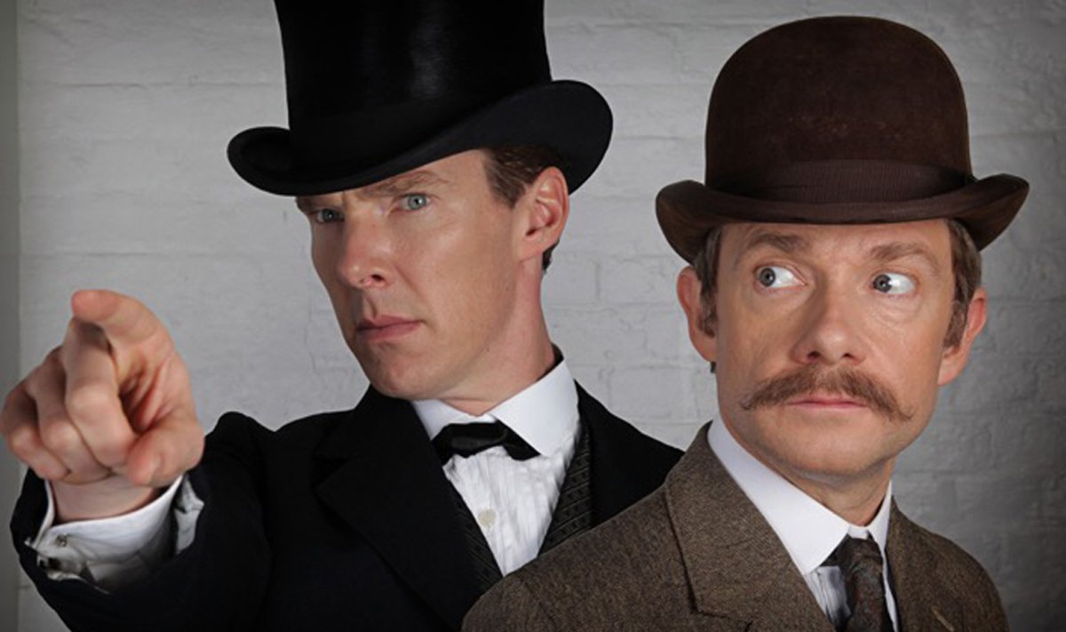 Sherlock (Benedict Cumberbatch) ja Watson (Martin Freeman) - fännide arvates kodeeriti neid nii, nagu oleks neil romantiline liin.
