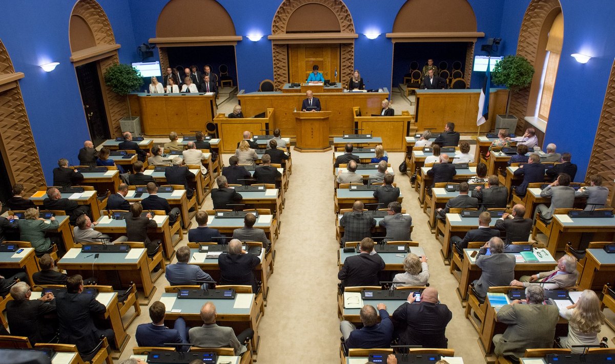 Estonian parliament in session