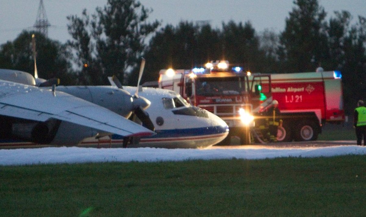 Lennuõnnetus Tallinna lennujaama maandumisrajal