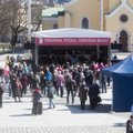 ФОТО и ВИДЕО DELFI: На площади Вабадузе в Таллинне отметили 1 мая