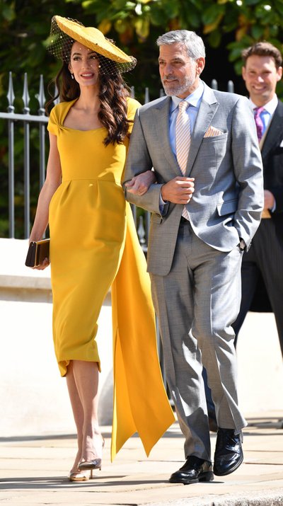 Amal ja George Clooney prints Harry ja Meghan Markle'i pulmas