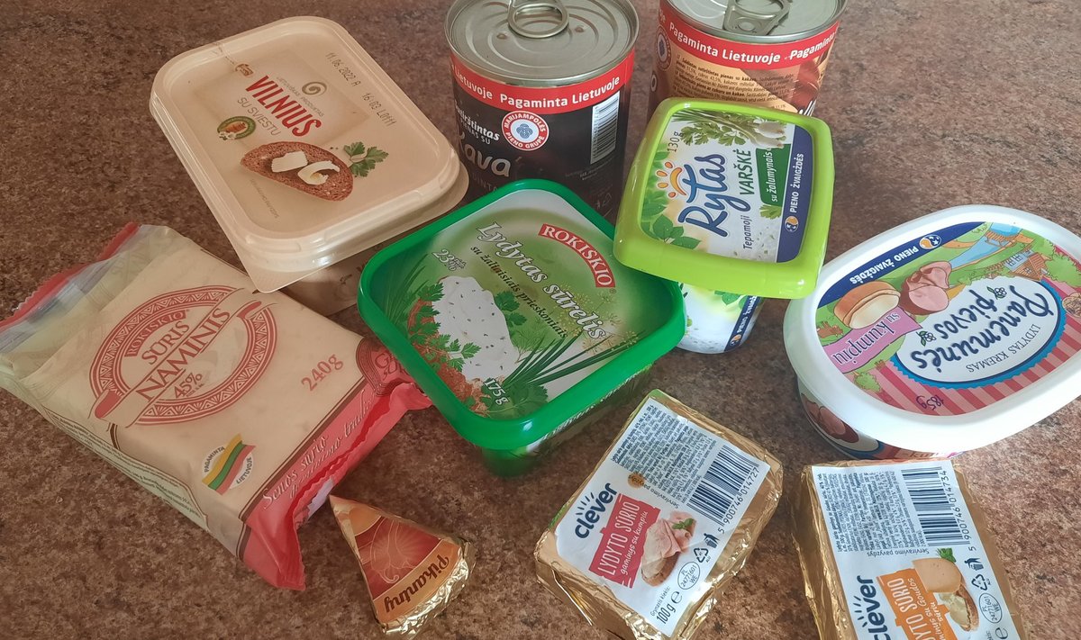 Leedu toodab väga mitmekesiseid piimatooteid.