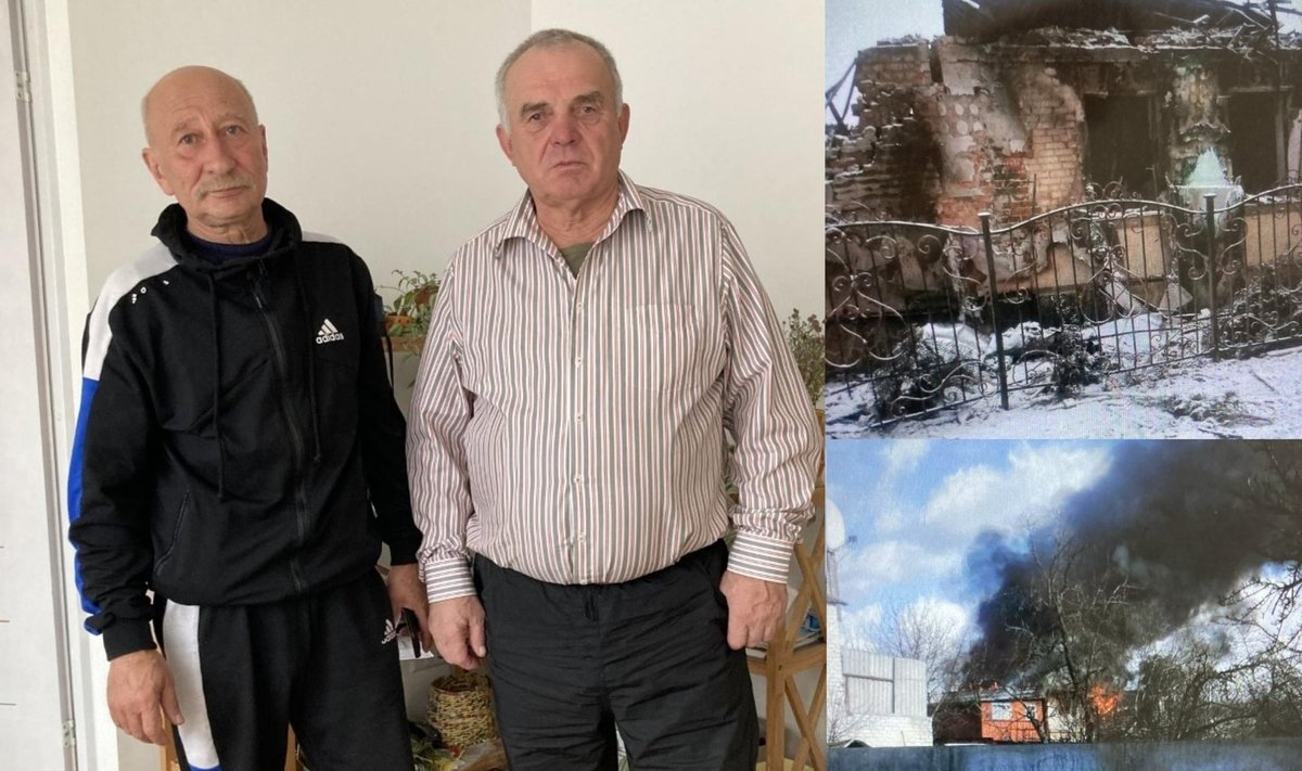 ПЕРЕД ОТЪЕЗДОМ: Сергей (слева) и Геннадий перед началом путешествия из Тарту в Чернигов.