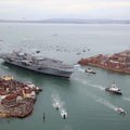 FOTOD ja VIDEO | „Briti sõjalise jõu demonstratsioon“, uus lennukikandja HMS Queen Elizabeth saabus esimest korda kodusadamasse