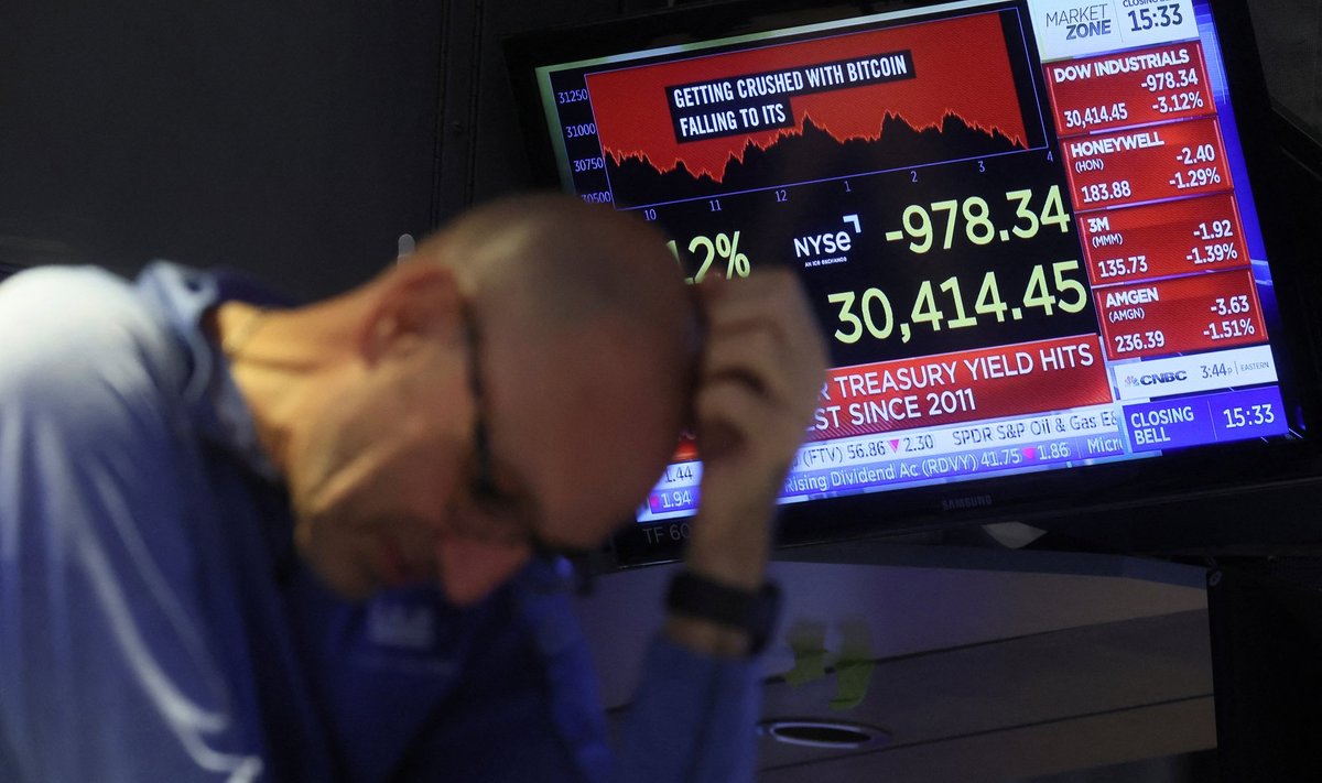 Tööstusindeks Dow Jones on kaotamas oma koroonaviiruse järgselt teenitud tõusu, lähenedes selg ees 30 000 punkti poole.