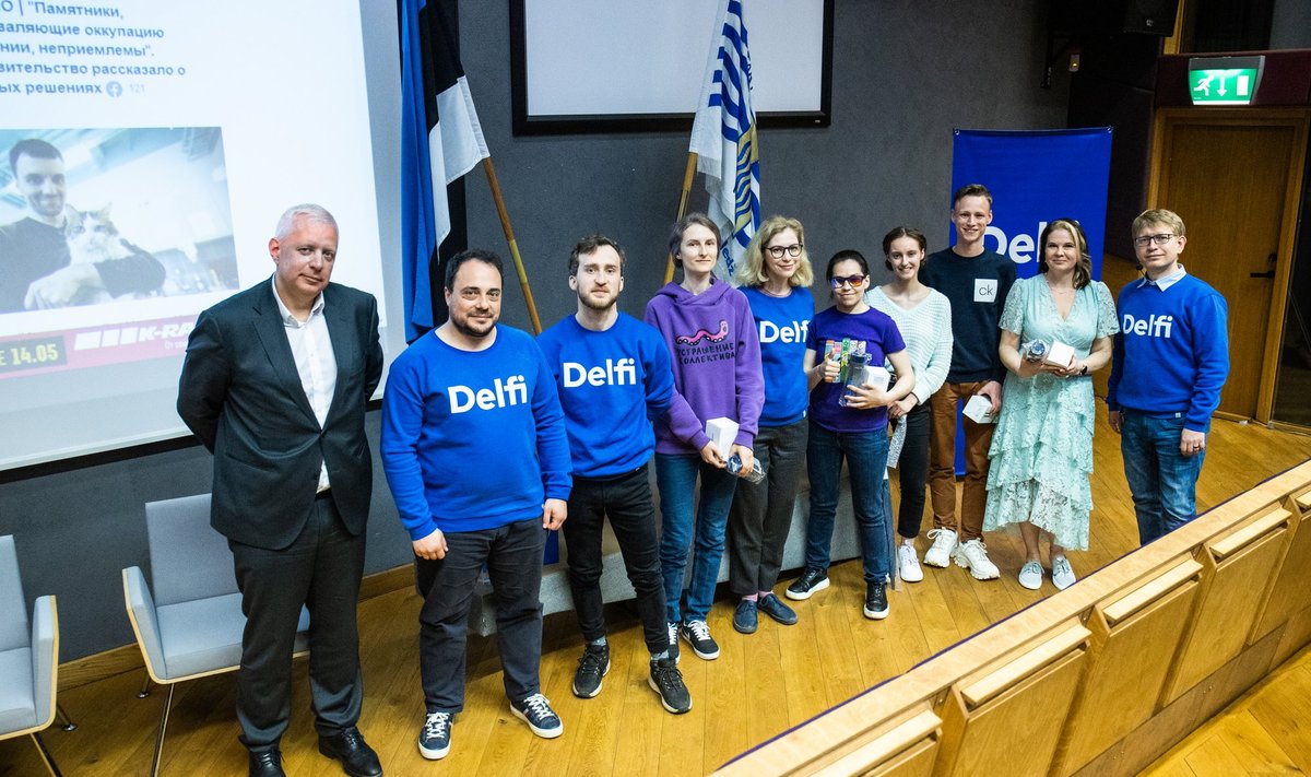 Встреча редакции Delfi с читателями в Нарвском колледже в мае 2022 года