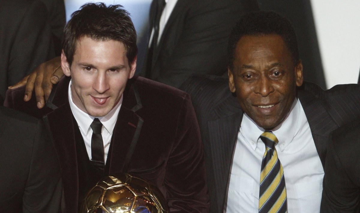 Lionel Messi ja Pele 2011. aastal.